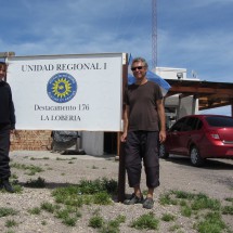 The Policestation of La Loberia with the Policewoman